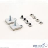 Glassboard Solid adapter set for movable stand