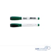 Whiteboard plan marker with eraser green