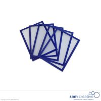 Magnetic document holder A5 blue set 5 pcs