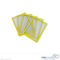 Magnetic document holder A5 yellow set 5 pcs
