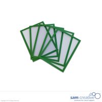 Magnetic document holder A5 green set 5 pcs
