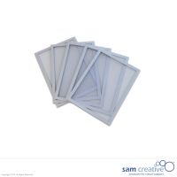 Magnetic document holder A5 silver set 5 pcs