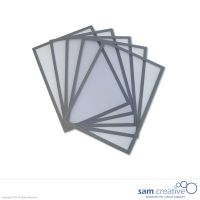 Magnetic document holder A4 grey set 5 pcs