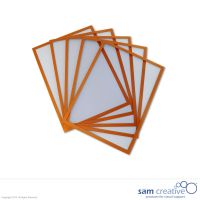 Magnetic document holder A4 orange set 5 pcs