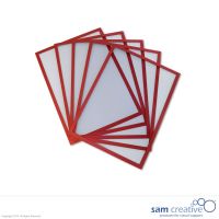 Magnetic document holder A4 red set 5 pcs