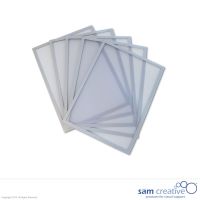 Magnetic document holder A4 silver 5 pcs