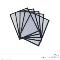 Magnetic document holder A4 black set 5 pcs