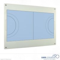 Whiteboard Glass Solid Handball 100x200 cm