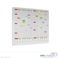 T-card planner 16 columns, 50 slots, 90x101 cm
