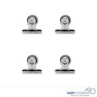 Magnetic paper clamp for whiteboards, set 4 pcs