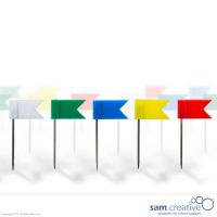 Pushpin flags mixed colour 30x