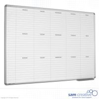Whiteboard 3-Week Mon-Fri 60x90 cm