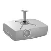 Beamer mounting bracket ceiling short silver