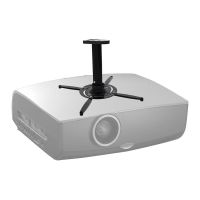 Beamer mounting bracket ceiling short black