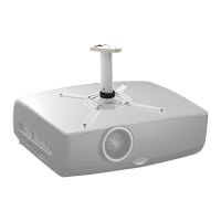 Beamer mounting bracket ceiling short white