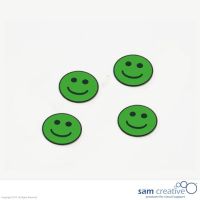 Magnetic symbol smiley :-) 30 mm green 25 pcs.