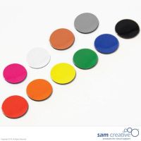 Magnetic symbol circle 3 cm yellow