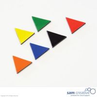 Magnetic symbol triangle 2 cm mixed colour