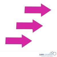 Magnetic symbol arrow 6x10 cm pink