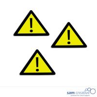Magnetic symbol warning triangle 3,5x4 cm yellow