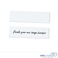 Magnetic blank scrum headers 8x28 cm (10x)