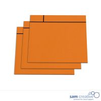 Magnetic whiteboard scrum notes 10x10 cm orange