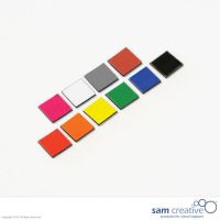 Magnetic symbol square 1x1 cm grey