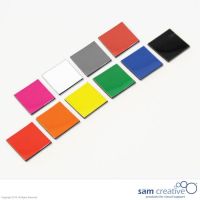 Magnetic symbol square 2x2 cm black