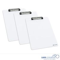 Clipboard whiteboard A4 White (set 3 pcs)