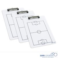 Clipboard whiteboard A4 Football (set 3 pcs)