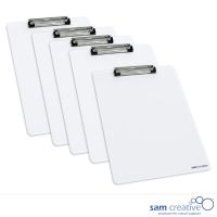 Clipboard whiteboard A4 White (set 5 pcs)