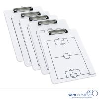 Clipboard whiteboard A4 Football (set 5 pcs)