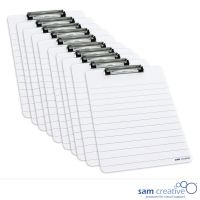 Clipboard whiteboard A4 Lines (set 10 pcs)