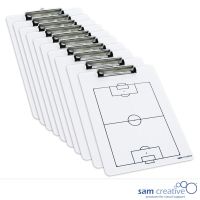 Clipboard whiteboard A4 Football (set 10 pcs)