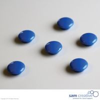 Whiteboard magnet 20mm round blue (set 6)