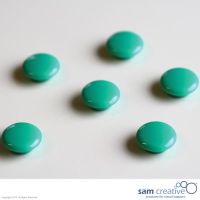 Whiteboard magnet 20mm round green (set 6)