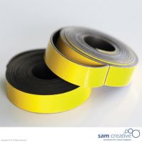 Magnetic whiteboard planning tape 10mm yellow 2m
