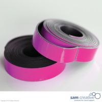 Magnetic whiteboard planning tape 10mm pink 2m