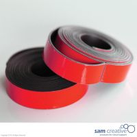 Magnetic whiteboard planning tape 10mm red 2m