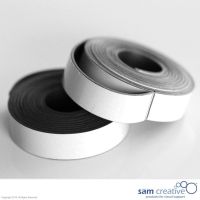 Magnetic whiteboard planning tape 10mm white 2m