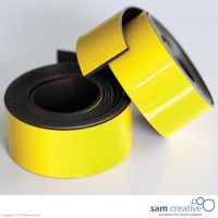 Magnetic whiteboard planning tape 20mm yellow 2m