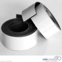 Magnetic whiteboard planning tape 20mm white 2m