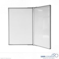 Whiteboard 3-panel Pro Series enamel 90x60 cm