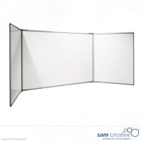 Whiteboard 5-panel Pro Series enamel 120x240 cm