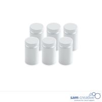 Install Set Whiteboard Glass Solid White (set 6)