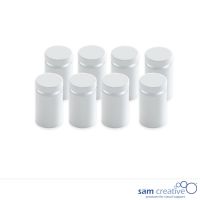 Install Set Whiteboard Glass Solid White (set 8)