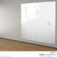 Glass Whiteboard Wall Panel 100x200 cm white