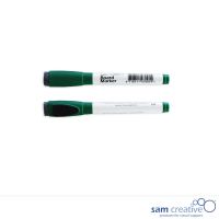Whiteboard plan marker with eraser green