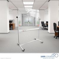 Revolving Glassboard on movable stand 90x120 cm