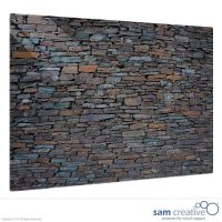 Whiteboard Glass Solid Stone Wall 90x120 cm